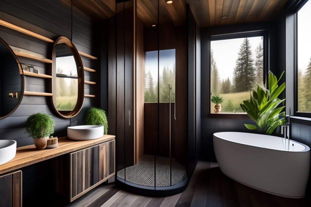 łazienka z drewna inspiracje 